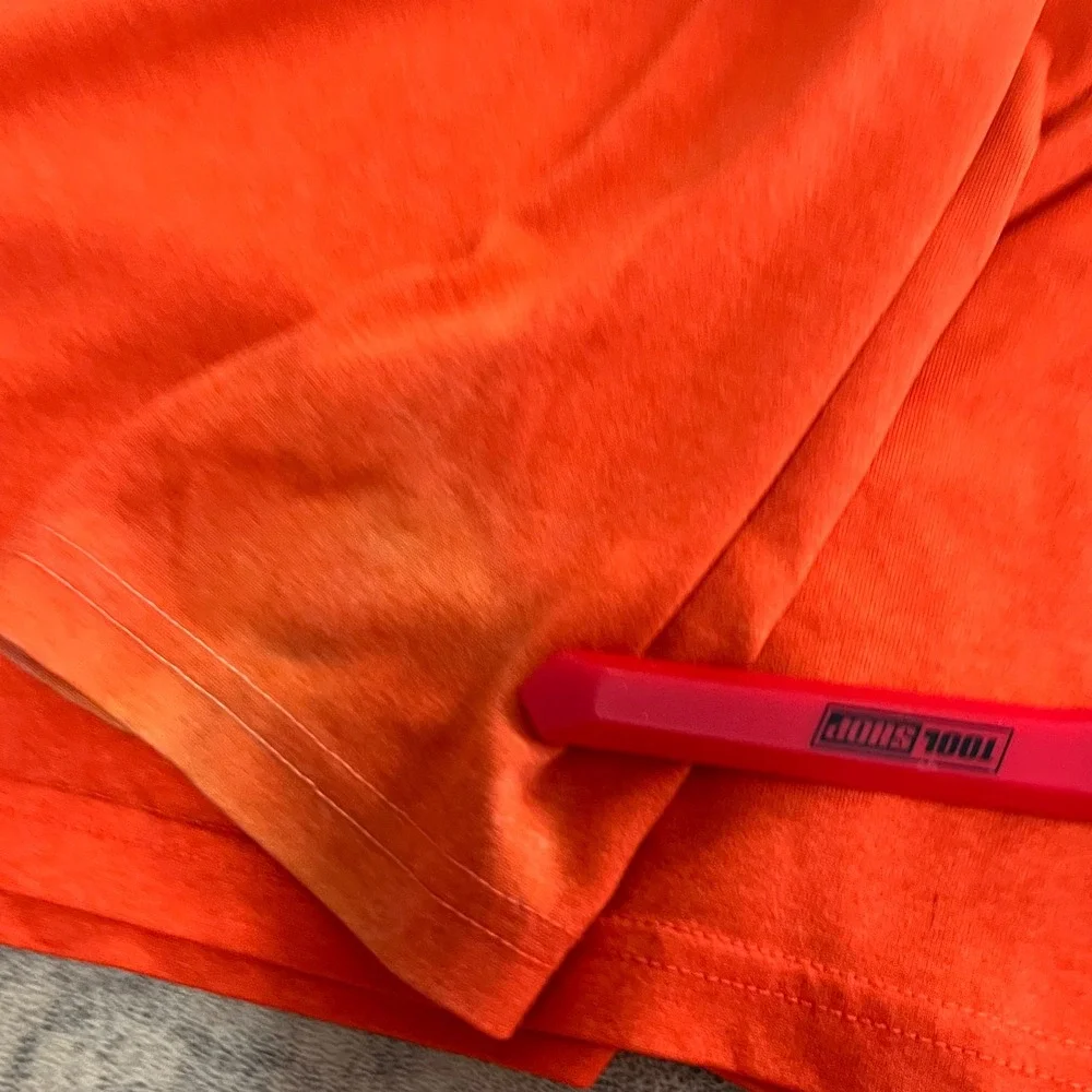 Nike Illinois Basketball Shirt Mens XL Orange Dri-FIT Long Sleeve *FLAWS*